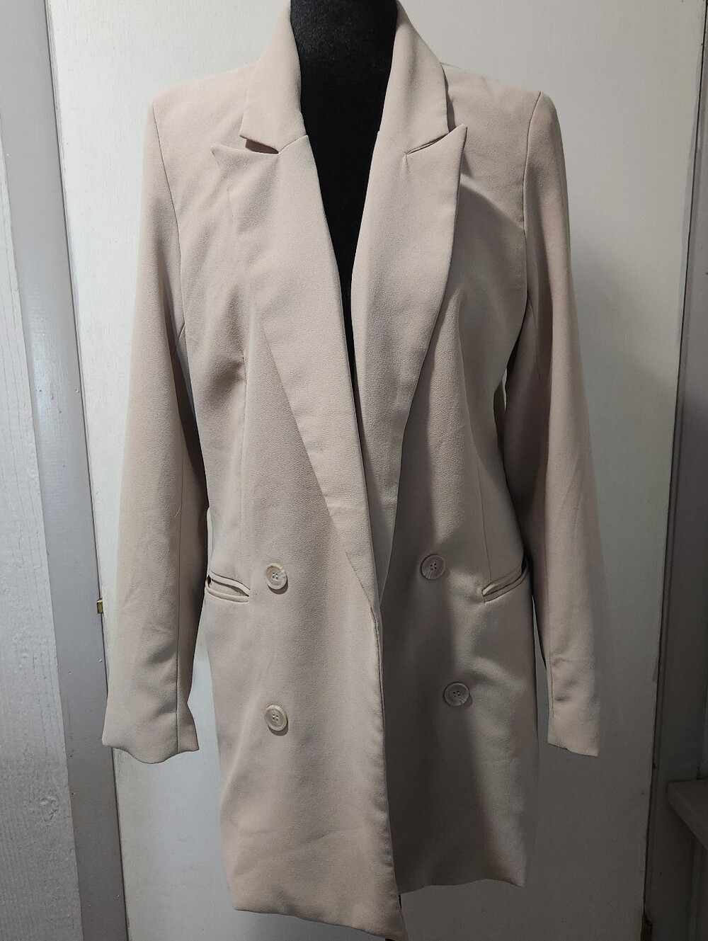 Rachel Zoe Oversized Long Open front Blazer Women's sz m